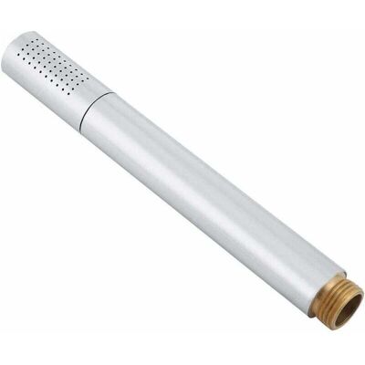 OEM Pommeau De Douche G1/2 Universel, Tenu Fabriqué Entièrement En Cuivre Argenté Dans La Main Poli Cylindrique Pour Salle De Bains - Publicité OEM Pommeau De Douche G1/2 Universel, Tenu Fabriqué Entièrement En Cuivre Argenté Dans La Main Poli Cylindrique Pour Salle De Bains - Publicité