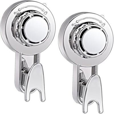 OEM Royaluxe-lot De 2 Crochet À Ventouse Sous Vide Puissante Crochet Porte Torchon Serviette Salle De Bain Ventouse Murale Crochets Ventouse Pour Cuisine Torchon Douche Fenêtre Verre (argent) - Publicité OEM Royaluxe-lot De 2 Crochet À Ventouse Sous Vide Puissante Crochet Porte Torchon Serviette Salle De Bain Ventouse Murale Crochets Ventouse Pour Cuisine Torchon Douche Fenêtre Verre (argent) - Publicité