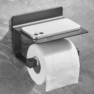 MOXIE Porte-papier Toilette Derouleur Papier Toilette Porte Papier Toilette Mural Support Papier Toilettes, Métal Gris - Publicité MOXIE Porte-papier Toilette Derouleur Papier Toilette Porte Papier Toilette Mural Support Papier Toilettes, Métal Gris - Publicité