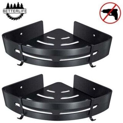 IRISFR Tagre De Douche D'angle Tagre De Salle De Bain Sans Perage Panier Rangement De Douche Tagre De Douche Murale En Aluminium Bote De Rangement Deux Pices Noir - Publicité IRISFR Tagre De Douche D'angle Tagre De Salle De Bain Sans Perage Panier Rangement De Douche Tagre De Douche Murale En Aluminium Bote De Rangement Deux Pices Noir - Publicité