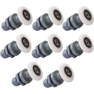PELTOR 8 Pcs Roulette Porte Douche Coulissante 19mm Rouleaux Pour Salle De Bains Roulettes Coulissantes Porte En Verre - Publicité PELTOR 8 Pcs Roulette Porte Douche Coulissante 19mm Rouleaux Pour Salle De Bains Roulettes Coulissantes Porte En Verre - Publicité