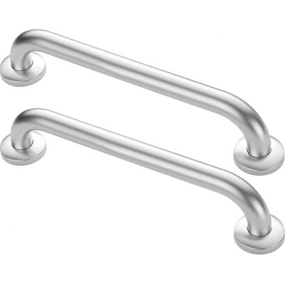 BRAST Ymyny 2pcs 30 Cm Barre D’appui Douche Poignée De Baignoire En Acier Inoxydablebarres Port - Publicité BRAST Ymyny 2pcs 30 Cm Barre D’appui Douche Poignée De Baignoire En Acier Inoxydablebarres Port - Publicité