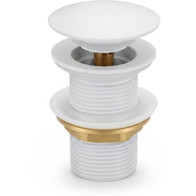 AKORD Bonde Lavabo Clic Clac Sans Trop Plein Acier Inoxydable Blanc - Publicité AKORD Bonde Lavabo Clic Clac Sans Trop Plein Acier Inoxydable Blanc - Publicité