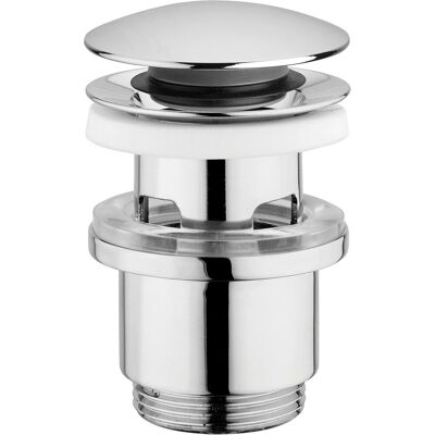 GRASSLIN 1 - Bonde Lavabo - Système Clic-clac - Avec Trop Plein - Finition Chromée - Pour Salle De Bain - Chromé - 6,3x1,6 Cm - Publicité GRASSLIN 1 - Bonde Lavabo - Système Clic-clac - Avec Trop Plein - Finition Chromée - Pour Salle De Bain - Chromé - 6,3x1,6 Cm - Publicité