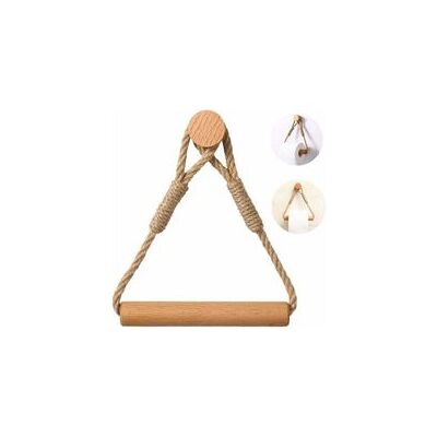 OEM Porte Papier Toilette Autoadhésif, Porte Rouleau Papier Wc Sans Percage, Support De Rouleau De Serviette Toilette Corde En Bois Anneau De Serviette Rustic, Salle De Bain Accessoires Marron - Publicité OEM Porte Papier Toilette Autoadhésif, Porte Rouleau Papier Wc Sans Percage, Support De Rouleau De Serviette Toilette Corde En Bois Anneau De Serviette Rustic, Salle De Bain Accessoires Marron - Publicité
