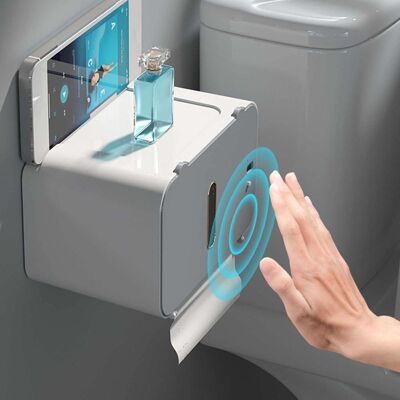 Vision Distributeur Automatique De Papier Toilette Sans Contact, Distributeur D'Essuie-mains Mural, Porte-rouleau De Papier Toilette Auto-adhésif (sans Perçage) Pour La Cuisine Et La Salle De Bain - Publicité Vision Distributeur Automatique De Papier Toilette Sans Contact, Distributeur D'Essuie-mains Mural, Porte-rouleau De Papier Toilette Auto-adhésif (sans Perçage) Pour La Cuisine Et La Salle De Bain - Publicité