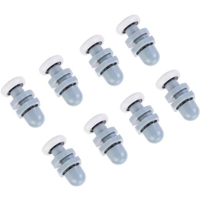 PELTOR Jeffergarden 8 Roulettes Coulissantes En Plastique Durable Pour Porte De Salle De Bain En Verre - Publicité PELTOR Jeffergarden 8 Roulettes Coulissantes En Plastique Durable Pour Porte De Salle De Bain En Verre - Publicité