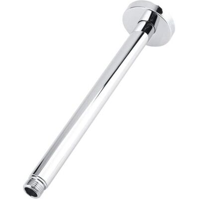 ABYSSE Bras De Douche Supérieur En Acier Inoxydable Chromé, Montage Mural Rond, Facile À Installer, Pour Hôtel, Maison, Salle De Bain, Pommeau De Douche Au Plafond - Publicité ABYSSE Bras De Douche Supérieur En Acier Inoxydable Chromé, Montage Mural Rond, Facile À Installer, Pour Hôtel, Maison, Salle De Bain, Pommeau De Douche Au Plafond - Publicité