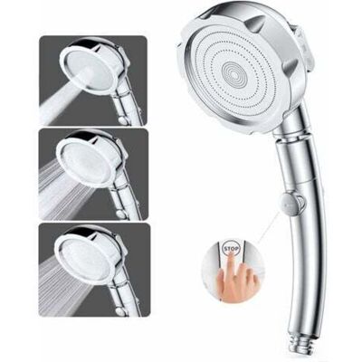 Scotch Aiperq Pommeau De Douche Douchette Pommeau De Douche Haute Pression 3 Modes Douche Salle De Bain Abs Acier Inoxy Avec Bouton Stop Type Universel Haute Pression Economie D'Eau - Publicité Scotch Aiperq Pommeau De Douche Douchette Pommeau De Douche Haute Pression 3 Modes Douche Salle De Bain Abs Acier Inoxy Avec Bouton Stop Type Universel Haute Pression Economie D'Eau - Publicité