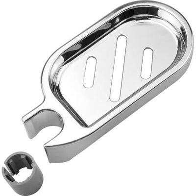 Zanussi Argent,porte Savon Pour Barre De Douche 22mm En Abs Plastique, Support De Savon - Publicité Zanussi Argent,porte Savon Pour Barre De Douche 22mm En Abs Plastique, Support De Savon - Publicité
