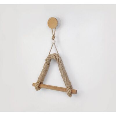 BRINSEA Porte-papier Toilette Sans Poinçon Corde De Chanvre Porte-serviettes En Bois Porte-serviettes En Papier Salle De Bain - Publicité BRINSEA Porte-papier Toilette Sans Poinçon Corde De Chanvre Porte-serviettes En Bois Porte-serviettes En Papier Salle De Bain - Publicité