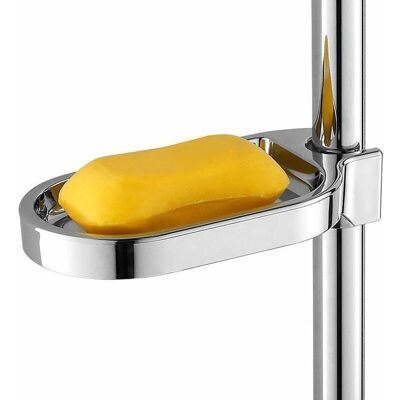 BRINSEA Porte-savon Support De Tige De Douche Réglable Chrome Porte-savon Diapositives Gadgets De Salle De Bain Pratiques - Publicité BRINSEA Porte-savon Support De Tige De Douche Réglable Chrome Porte-savon Diapositives Gadgets De Salle De Bain Pratiques - Publicité