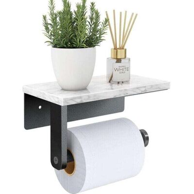 Zanussi Porte-papier Toilette En Marbre Avec Étagère, Vis En Acier Inoxydable 304 Mural, Porte-rouleau De Mouchoirs Pour Salle De Bain, Toilettes, Noir Mat - Publicité Zanussi Porte-papier Toilette En Marbre Avec Étagère, Vis En Acier Inoxydable 304 Mural, Porte-rouleau De Mouchoirs Pour Salle De Bain, Toilettes, Noir Mat - Publicité