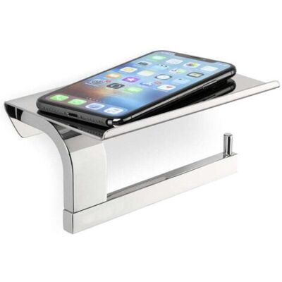 ABYSSE 160s1 Porte-papier Toilette Chrome Avec Étagère – Monté Au Mur, Acier Inoxydable 304 Poli, Durable & Élégant Porte-papier Hygénique – Chrome - Publicité ABYSSE 160s1 Porte-papier Toilette Chrome Avec Étagère – Monté Au Mur, Acier Inoxydable 304 Poli, Durable & Élégant Porte-papier Hygénique – Chrome - Publicité
