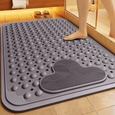 ABYSSE 40x70cm Tapis Douche Antiderapant Avec Ventouses Et Trous De Drainage,tapis De Douche Avec Coussin Massant,tapis De Bain Douche Grand Pour La Douche De Salle De Bain - Publicité ABYSSE 40x70cm Tapis Douche Antiderapant Avec Ventouses Et Trous De Drainage,tapis De Douche Avec Coussin Massant,tapis De Bain Douche Grand Pour La Douche De Salle De Bain - Publicité