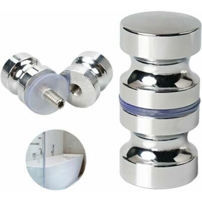 Scotch Bouton De Porte De Douche Poignée De Porte Rondes En Alliage D'Aluminium Pour Salle De Bain Porte En Verre Porte Coulissante - Publicité Scotch Bouton De Porte De Douche Poignée De Porte Rondes En Alliage D'Aluminium Pour Salle De Bain Porte En Verre Porte Coulissante - Publicité