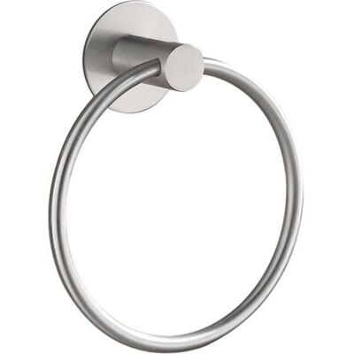 ABYSSE (brossé)porte Serviette Adhesif Salle De Bain Fort Anneau Porte-serviette, Acier Inoxydable, Le Chromé - Publicité ABYSSE (brossé)porte Serviette Adhesif Salle De Bain Fort Anneau Porte-serviette, Acier Inoxydable, Le Chromé - Publicité