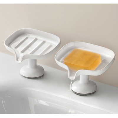 Generic 2pcs Porte Savon Avec Bac D'Égouttemen,savon Ventouse Puissante, Inclinaison À 15 Degrés,abs, Pour Salle De Bain, Lavabo, Plan De Travail De Cuisine - Publicité Generic 2pcs Porte Savon Avec Bac D'Égouttemen,savon Ventouse Puissante, Inclinaison À 15 Degrés,abs, Pour Salle De Bain, Lavabo, Plan De Travail De Cuisine - Publicité