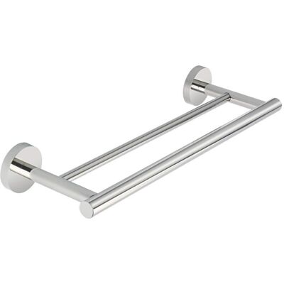 BRAST Porte-serviettes De Salle De Bain Double Barres Anneau Porte Serviette Mural, Support Serviettes Chrome Poli En Acier Inoxydable Sus304 Fixé Au Mur Longueur - Publicité BRAST Porte-serviettes De Salle De Bain Double Barres Anneau Porte Serviette Mural, Support Serviettes Chrome Poli En Acier Inoxydable Sus304 Fixé Au Mur Longueur - Publicité
