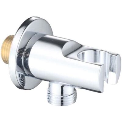 ABYSSE Support Coudé Pour Pommeau De Douche Chromé - Publicité ABYSSE Support Coudé Pour Pommeau De Douche Chromé - Publicité