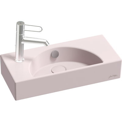 Lave-mains Compact 50 Cm Jacob Delafon Odéon Rive Gauche 1 Trou De Robinetterie À Gauche Rose Pâle Satiné Avec Bonde - Publicité Lave-mains Compact 50 Cm Jacob Delafon Odéon Rive Gauche 1 Trou De Robinetterie À Gauche Rose Pâle Satiné Avec Bonde - Publicité