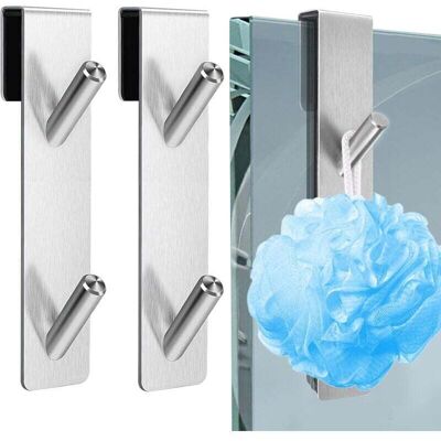 OEM 2 Pièces Crochet Paroi De Douche Verre,crochet De Douche En Acier Inoxydable,porte Serviette Salle De Bain Sans Percage,crochets De Porte De Douche,pour Suspendre Set De Douche,serviette(argent - Publicité OEM 2 Pièces Crochet Paroi De Douche Verre,crochet De Douche En Acier Inoxydable,porte Serviette Salle De Bain Sans Percage,crochets De Porte De Douche,pour Suspendre Set De Douche,serviette(argent - Publicité