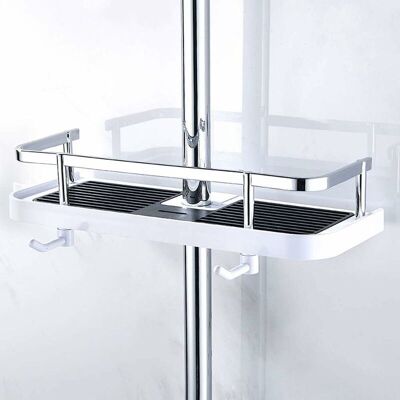 Vision Etage De Douche Mural Réglable, Panier Salle De Bain Cuisine Rangement Fixer Sur Tuyau, Serviteur Douche Métal Anti-rouille, Support Mural Pratique Commode 270mmx116mmx50mm - Publicité Vision Etage De Douche Mural Réglable, Panier Salle De Bain Cuisine Rangement Fixer Sur Tuyau, Serviteur Douche Métal Anti-rouille, Support Mural Pratique Commode 270mmx116mmx50mm - Publicité