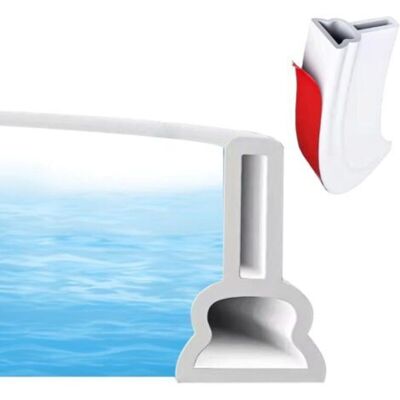 URSUS Joint D'Étanchéité En Silicone 2m Pour Douche, Pour Parois De Baignoire, Bande D'Étanchéité Autocollante, Blanc - Publicité URSUS Joint D'Étanchéité En Silicone 2m Pour Douche, Pour Parois De Baignoire, Bande D'Étanchéité Autocollante, Blanc - Publicité