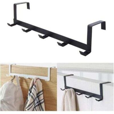 ABYSSE Door Coat Rack Hook 5 Hooks, Home Bathroom Organizer Rack Clothes Coat Hat Towel Hanger, For Coats Pants Hats Clothes Towel Rack (color : B) - Publicité ABYSSE Door Coat Rack Hook 5 Hooks, Home Bathroom Organizer Rack Clothes Coat Hat Towel Hanger, For Coats Pants Hats Clothes Towel Rack (color : B) - Publicité