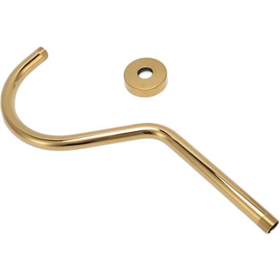 HEAT Bras D'Extension De Pommeau De Douche Npt En Acier Inoxydable Brossé Doré En Forme De S Pour Salle De Bain - Publicité HEAT Bras D'Extension De Pommeau De Douche Npt En Acier Inoxydable Brossé Doré En Forme De S Pour Salle De Bain - Publicité