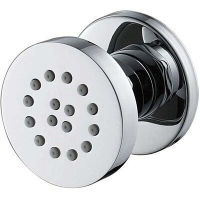 ABYSSE Jets Latéraux Chromé Jet De Corps En Laiton Réglables Pulvérisation De Buse Ronde Mural Jets De Massage Douche Pour Accessoires De Salle De Bain, 50x50mm,1 Pcs - Publicité ABYSSE Jets Latéraux Chromé Jet De Corps En Laiton Réglables Pulvérisation De Buse Ronde Mural Jets De Massage Douche Pour Accessoires De Salle De Bain, 50x50mm,1 Pcs - Publicité