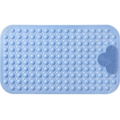 ABYSSE Tapis De Douche Antidérapant 70 X 40 Cm Tapis De Bain De Massage,tapis De Baignoire Avec Trous De Drainage Et Ventouses - Bleu - Publicité ABYSSE Tapis De Douche Antidérapant 70 X 40 Cm Tapis De Bain De Massage,tapis De Baignoire Avec Trous De Drainage Et Ventouses - Bleu - Publicité