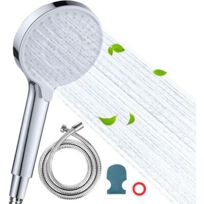 ABYSSE Ensemble De Douche Filtrée Sous Pression À 6 Niveaux, Comprenant Une Douchette, Un Tuyau Et Un Bras, Adapté À L'Eau Dure - Publicité ABYSSE Ensemble De Douche Filtrée Sous Pression À 6 Niveaux, Comprenant Une Douchette, Un Tuyau Et Un Bras, Adapté À L'Eau Dure - Publicité