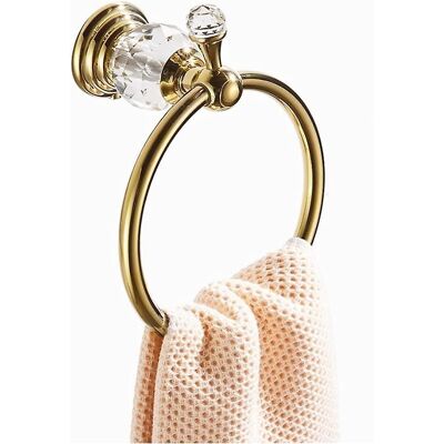 Generic Anneau Porte-serviette En Cristal, Porte-serviette Doré, Barre Porte-serviette Bling, Accessoires De Salle De Bain, Montage Mural - Publicité Generic Anneau Porte-serviette En Cristal, Porte-serviette Doré, Barre Porte-serviette Bling, Accessoires De Salle De Bain, Montage Mural - Publicité