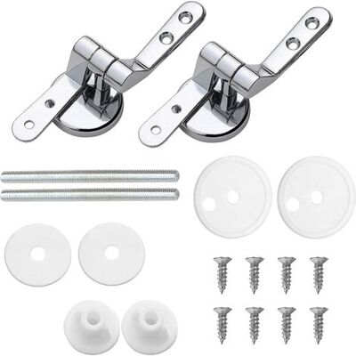 Zanussi Lot De 2 Charniere Abattant Wc Fixations Remplacement,wc Siège Charnière Wc Fixations Convient À Toutes Sortes De Styles De Toilettes Tels - Publicité Zanussi Lot De 2 Charniere Abattant Wc Fixations Remplacement,wc Siège Charnière Wc Fixations Convient À Toutes Sortes De Styles De Toilettes Tels - Publicité