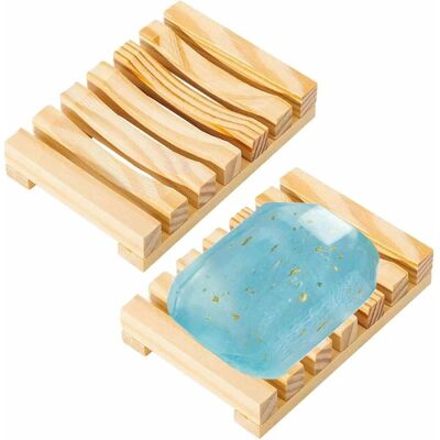 Generic Porte Savon, 2 Pièces Support Savon En Bois Salle De Bain Avec Evacuation Douche Repose Pour Cuisine Salle De Douche - Publicité Generic Porte Savon, 2 Pièces Support Savon En Bois Salle De Bain Avec Evacuation Douche Repose Pour Cuisine Salle De Douche - Publicité