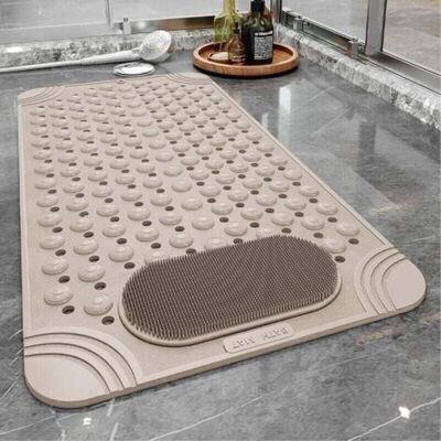 ABYSSE Tapis De Baignoire Antidérapant Avec Trous De Drainage, Ventouses, Séchage Rapide, Nettoyage Facile, Massage Des Pieds, Tapis De Bain Pour Baignoire, Cabine De Douche Et Salle De Bain, Lavable En Mach - Publicité ABYSSE Tapis De Baignoire Antidérapant Avec Trous De Drainage, Ventouses, Séchage Rapide, Nettoyage Facile, Massage Des Pieds, Tapis De Bain Pour Baignoire, Cabine De Douche Et Salle De Bain, Lavable En Mach - Publicité