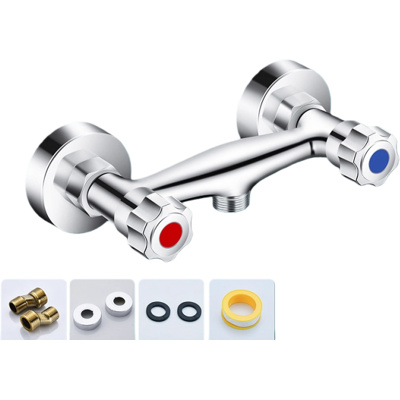 Generic Mitigeur De Douche De Salle De Bain, Robinet En Laiton Double Sortie Chromée, Mitigeur Thermostatique Pour Barre De Douche - Publicité Generic Mitigeur De Douche De Salle De Bain, Robinet En Laiton Double Sortie Chromée, Mitigeur Thermostatique Pour Barre De Douche - Publicité