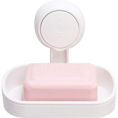 PELTOR Porte Savon À Ventouse Ventouse Savon Sans -blanc Perçage & Réutilisable 1 Seconde D'Installation Porte Savon Douche Charge 5kg Impérable Support Pour Carrelage Paroi De La Douche Salle De Bain - Publicité PELTOR Porte Savon À Ventouse Ventouse Savon Sans -blanc Perçage & Réutilisable 1 Seconde D'Installation Porte Savon Douche Charge 5kg Impérable Support Pour Carrelage Paroi De La Douche Salle De Bain - Publicité