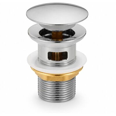AKORD Bonde Lavabo Clic Clac Avec Trop Plein Acier Inoxydable Chrome - Publicité AKORD Bonde Lavabo Clic Clac Avec Trop Plein Acier Inoxydable Chrome - Publicité