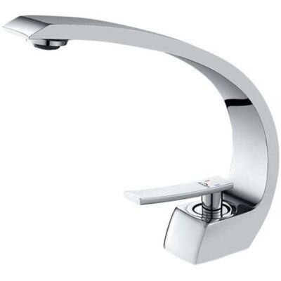 ABYSSE Robinet De Lavabo De Salle De Bain Design Cascade Robinet Mélangeur En Laiton Chromé Robinet De Toilette Salle De Bain Robinet Créatif - Publicité ABYSSE Robinet De Lavabo De Salle De Bain Design Cascade Robinet Mélangeur En Laiton Chromé Robinet De Toilette Salle De Bain Robinet Créatif - Publicité