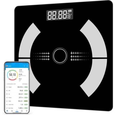 OEM Pèse Personne De Salle De Bain, Balance Pese Personne, Balance Connectée Pèse Personne Impédancemètre, Balance Impedancemetre Avec 12 Données Corporelles (bmi/graisse Corporelle/masse Osseuse/bmr/musc - Publicité OEM Pèse Personne De Salle De Bain, Balance Pese Personne, Balance Connectée Pèse Personne Impédancemètre, Balance Impedancemetre Avec 12 Données Corporelles (bmi/graisse Corporelle/masse Osseuse/bmr/musc - Publicité