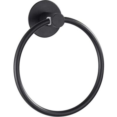 ABYSSE (noir)porte Serviette Adhesif Salle De Bain Fort Anneau Porte-serviette, Acier Inoxydable, Le Chromé - Publicité ABYSSE (noir)porte Serviette Adhesif Salle De Bain Fort Anneau Porte-serviette, Acier Inoxydable, Le Chromé - Publicité
