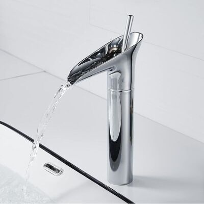PELTOR Robinet De Lavabo, Mitigeur Cascade De Salle De Bain, Eau Chaude Et Froide Réglable, Matériau En Laiton Chromé, Résistant À La Corrosion Et À La Rouille, Adapté Au Lavage Des Mains De La Salle De Bain - Publicité PELTOR Robinet De Lavabo, Mitigeur Cascade De Salle De Bain, Eau Chaude Et Froide Réglable, Matériau En Laiton Chromé, Résistant À La Corrosion Et À La Rouille, Adapté Au Lavage Des Mains De La Salle De Bain - Publicité