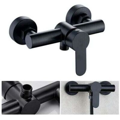 ABYSSE Robinet De Douche En Acier Inoxydable 304 Robinet Mitigeur De Douche Chaud Et Froid Pour Salle De Bain - Noir, 1pc - Publicité ABYSSE Robinet De Douche En Acier Inoxydable 304 Robinet Mitigeur De Douche Chaud Et Froid Pour Salle De Bain - Noir, 1pc - Publicité