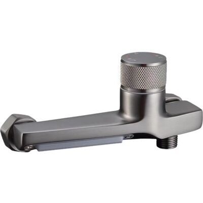 ABYSSE Mitigeur De Douche Thermostatique, Mitigeur De Baignoire Thermostatique En Cuivre, Mitigeur De Baignoire À Deux Sorties, Bouton De Sécurité Robinet De Douche Thermostatique Avec Douchette (gris) - Publicité ABYSSE Mitigeur De Douche Thermostatique, Mitigeur De Baignoire Thermostatique En Cuivre, Mitigeur De Baignoire À Deux Sorties, Bouton De Sécurité Robinet De Douche Thermostatique Avec Douchette (gris) - Publicité