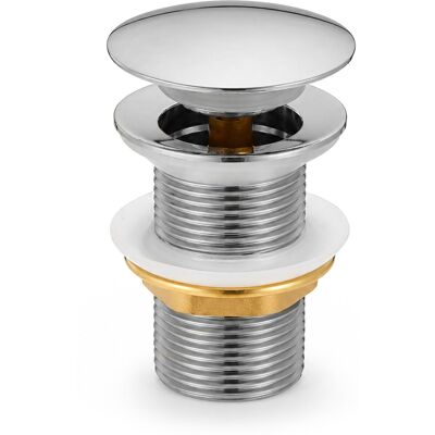 AKORD Bonde Lavabo Clic Clac Sans Trop Plein Acier Inoxydable Chrome - Publicité AKORD Bonde Lavabo Clic Clac Sans Trop Plein Acier Inoxydable Chrome - Publicité