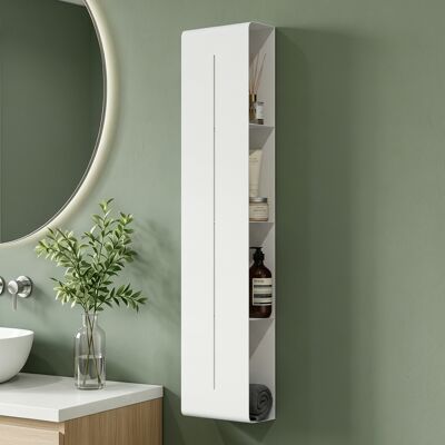 Mai & Mai Étagère Murale Verticale À 4 Niveaux En Acier Carbone Support Rangement Au Mur Étagère Douche À Poser Pour Salle De Bain Cuisine Blanc 900×200×90 Mm Reglo-16 - Publicité Mai & Mai Étagère Murale Verticale À 4 Niveaux En Acier Carbone Support Rangement Au Mur Étagère Douche À Poser Pour Salle De Bain Cuisine Blanc 900×200×90 Mm Reglo-16 - Publicité