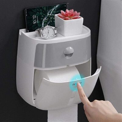 BRAST Porte-papier Toilette, Porte-papier Toilette, Étanche, Montage Mural, Bac À Papier Toilette, Rouleau De Papier, Boîte De Rangement, Boîte À Mouchoirs, Étagère, Produit De Salle De Bain, Rangement De P - Publicité BRAST Porte-papier Toilette, Porte-papier Toilette, Étanche, Montage Mural, Bac À Papier Toilette, Rouleau De Papier, Boîte De Rangement, Boîte À Mouchoirs, Étagère, Produit De Salle De Bain, Rangement De P - Publicité