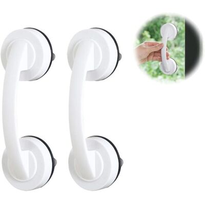OEM Barre D'Appui Wc 2pcs Antidérapants Pour Personnes Âgées, Rail D'Appui À Ventouse Pour Porte En Verre, Rail Dappui Pour Douche Portable (blanc) - Publicité OEM Barre D'Appui Wc 2pcs Antidérapants Pour Personnes Âgées, Rail D'Appui À Ventouse Pour Porte En Verre, Rail Dappui Pour Douche Portable (blanc) - Publicité